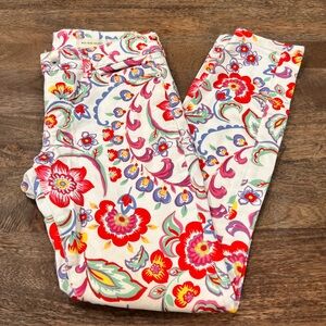 Pelcro Mid Rise Skinny Denim Size 26 Floral